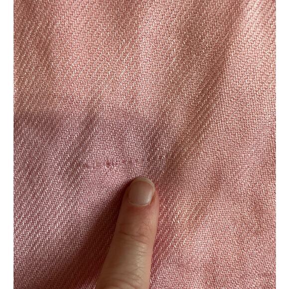 Pashmina Fringed Super Soft Pink Scarf - Picture 4 of 4